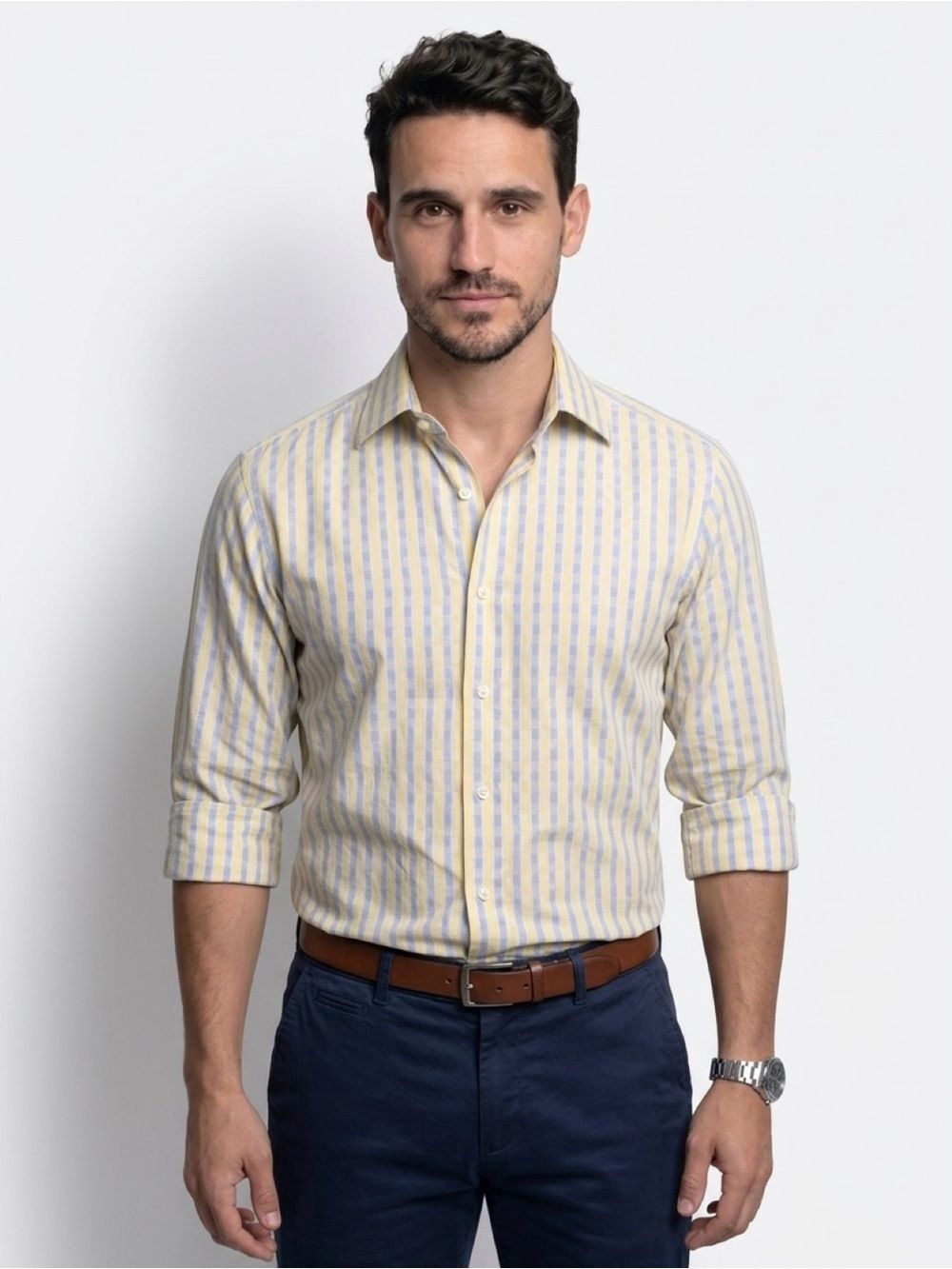 Posh Designs Bangkok Custom Tailored Men's Dress Shirt |Medium |Luxury Button Up